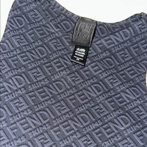Fendi skims Gray Monogram Top bodysuits xs